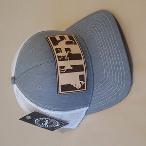 Natural Leather Patch Trucker Hat
